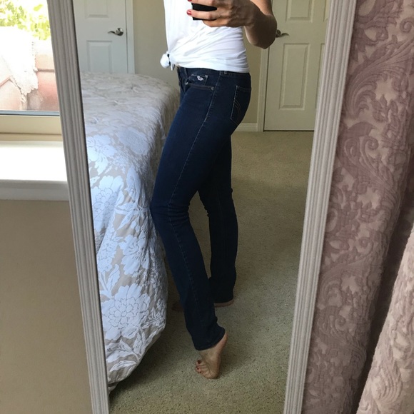 3L Hollister Low Rise Skinny Jeans Dark Blue - Picture 4 of 6